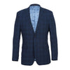 Designer Brand - Wool Stretch Single Breasted Slim Fit Blue Suit