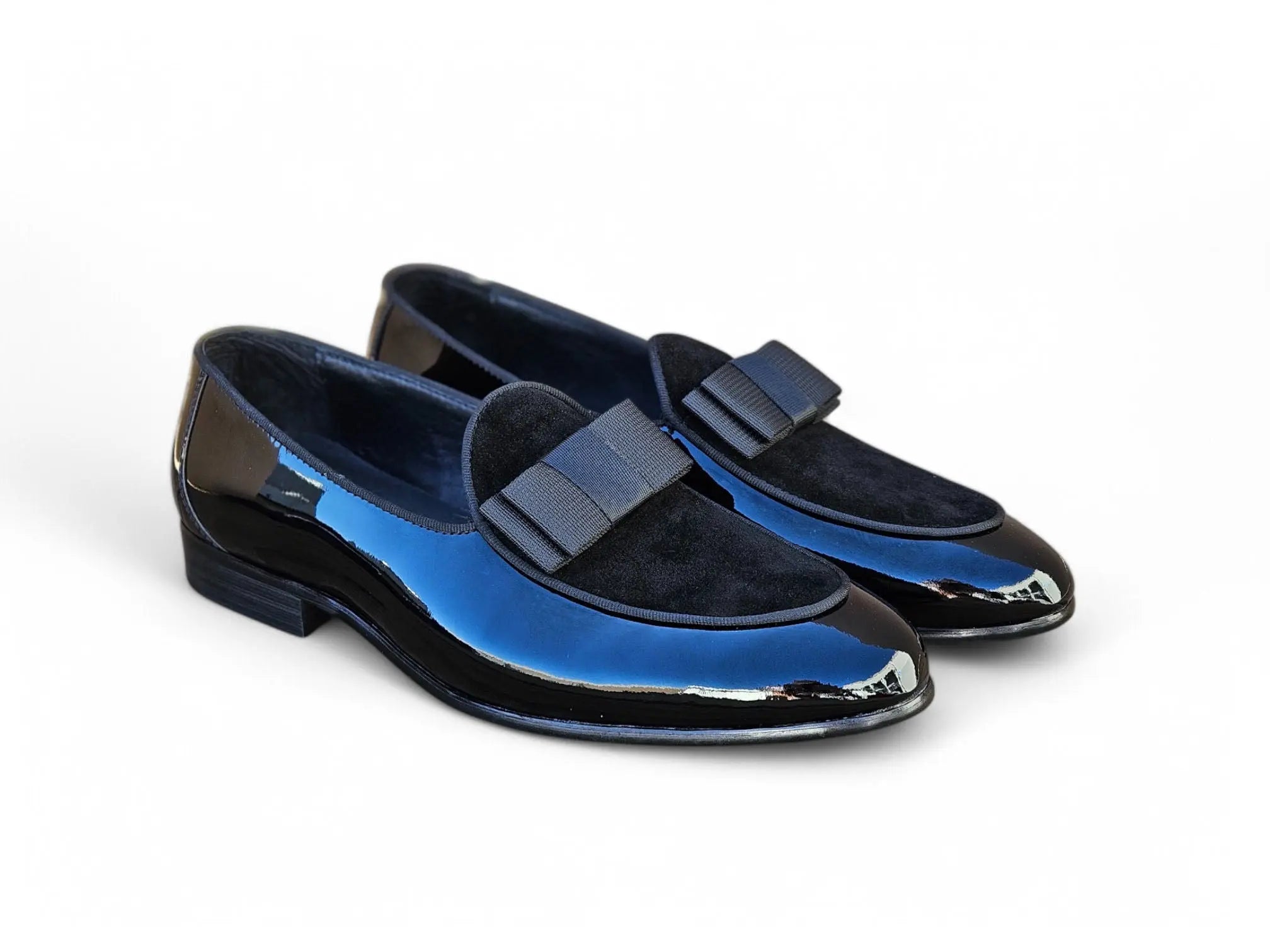 Men's Patent Leather Bow Accent Dress Shoes | Alberto Nardoni Men's Patent Leather Bow Accent Dress Shoes | Alberto Nardoni