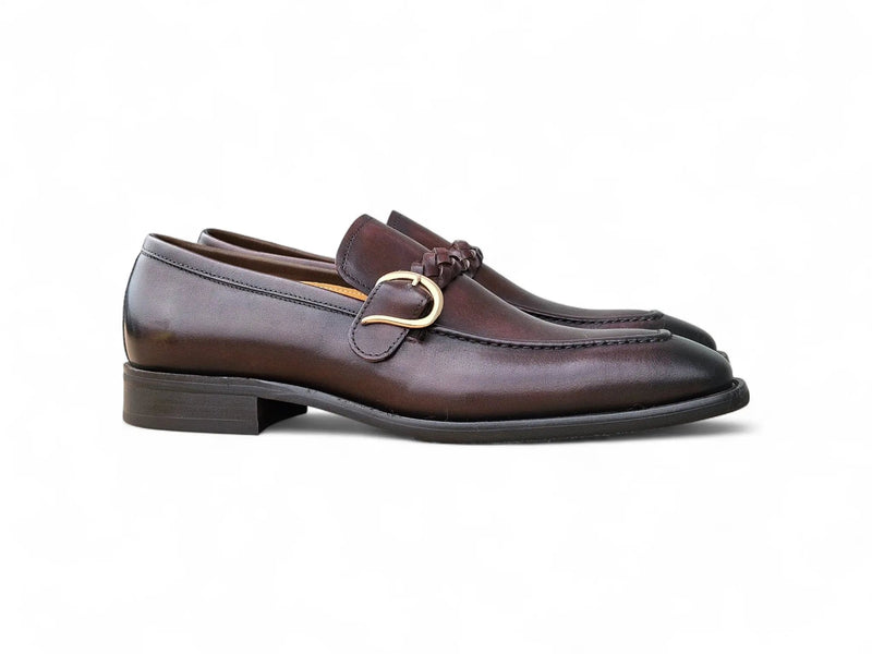 Carrucci Braided Bit Loafer - Luxury Leather Slip-On Shoes