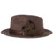 Tapa Crushable Straw Hat Fedora in Brown