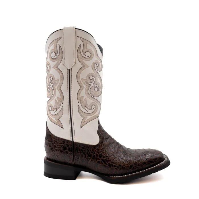 Ferinni Boot - Mens Dress Cowboy Boot - Men's Ferrini Kai Sea Turtle Print Boots Handcrafted Brown in Brown