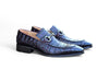 Buckle Loafer w Gator Embossed Leather Carrucci