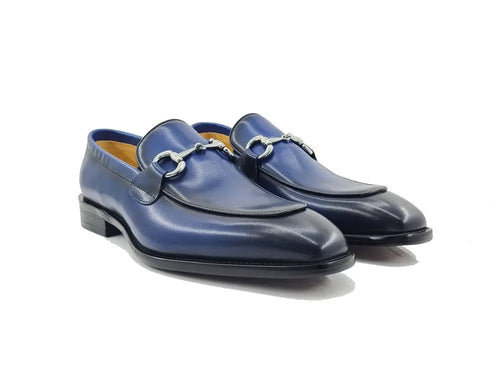 Mens Burnished Calfskin Horsebit Loafer