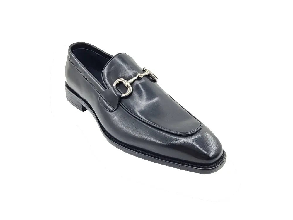 Men’s Burnished Calfskin Horsebit Loafer