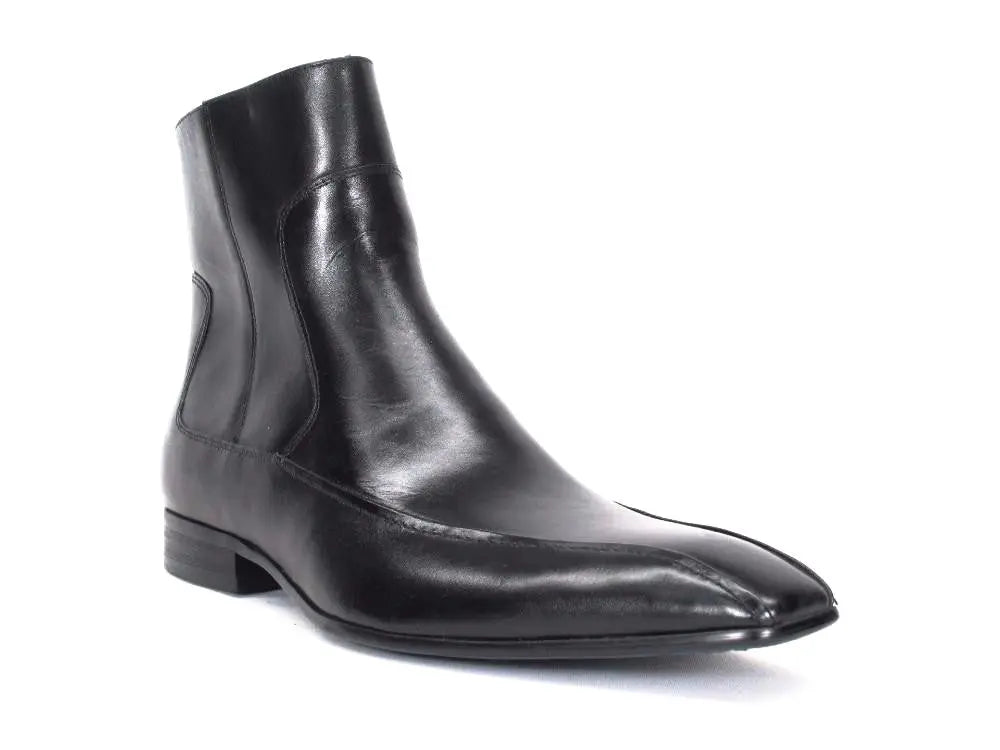 Men’s Burnished Leather Zip Boots