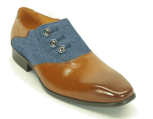 Mens Button Accent Slip-On Loafers