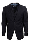 "Mens Stacy Adams Suit - Stacy Adams Suit Men's Two Button Vested Basic Suit - Black"