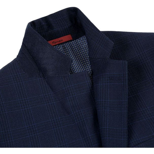 Renoir Clothing - Renoir Suit - Renoir Fashion - Stretch Performance 2-button Classic Fit Navy Check Renoir Suit