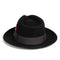 Mens Classic Wool Fedora Dress Hat in Black