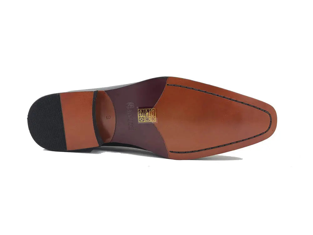 Men’s Calf Leather and Suede Triple Monk Chukka Boot