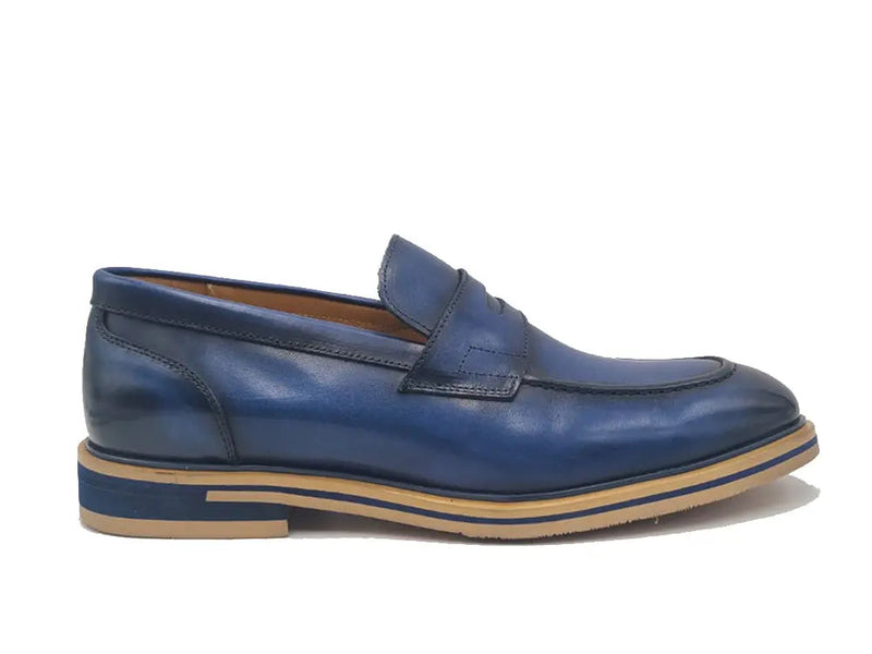 Carrucci Calfskin Penny Loafer