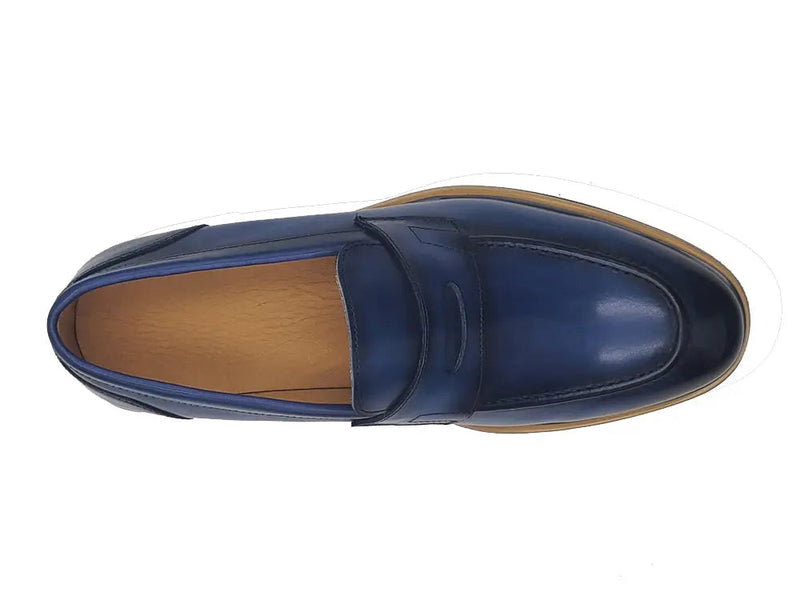 Carrucci Calfskin Penny Loafer