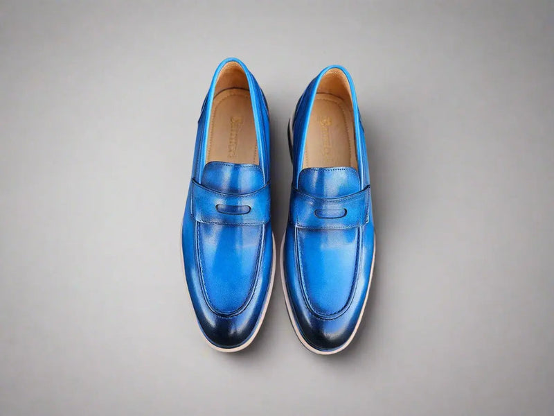 Carrucci Calfskin Penny Loafer