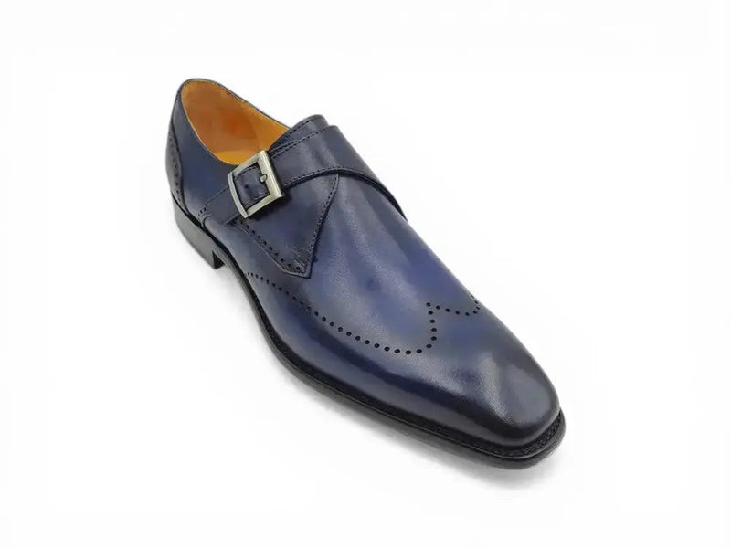 Carrucci Calfskin Single Monk Loafer - Luxurious Style