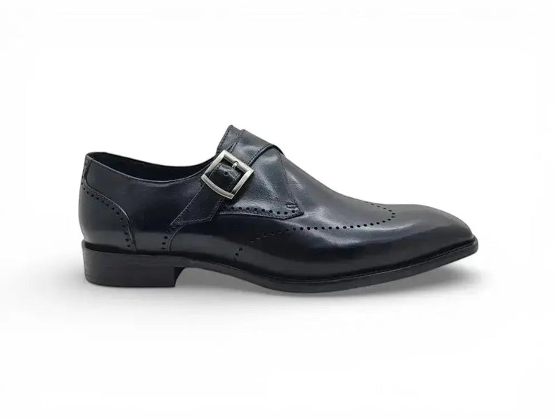 Carrucci Calfskin Single Monk Loafer - Luxurious Style