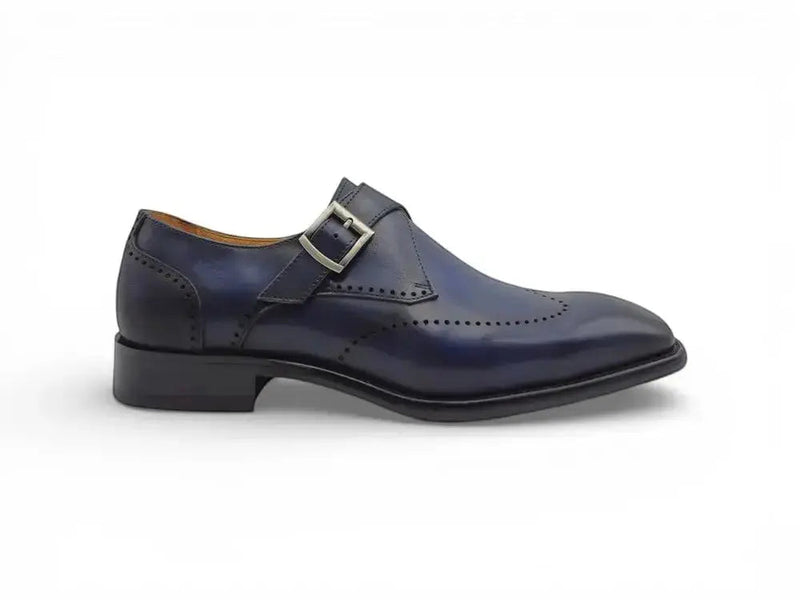 Carrucci Calfskin Single Monk Loafer - Luxurious Style