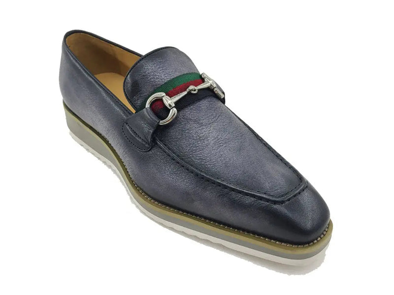 Carrucci Calfskin Slip-On Horsebit Loafer