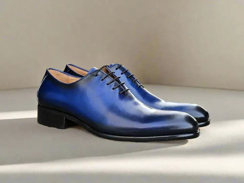 Men's Calfskin Wholecut Oxford Lace-Ups