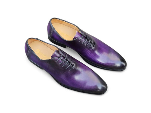 Men's Calfskin Wholecut Oxford Lace-Ups