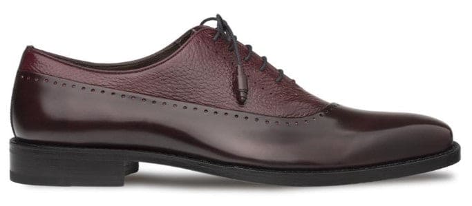 Postdam Burgundy Calfskin Bal Oxford by Mezlan – Cordovan & Deerskin Luxury Dress Shoes Made in Spain