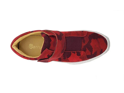 Mens Camouflage Suede Low-Top Sneakers
