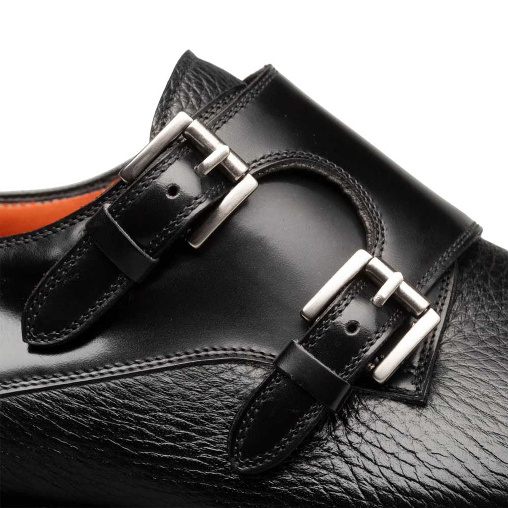 Men’s Mezlan Cantera Double Monk Strap – Black Genuine Leather Dress Shoe, Made in Spain