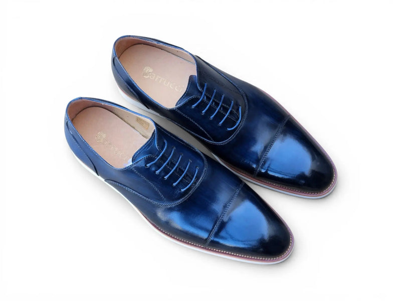 Carrucci Cap Toe Oxford - Lightweight Leather Dress Shoe