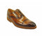 Mens Carrucci Semi-Casual Painted Leather Dress Shoe in Grey