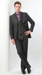 Apollo King Menâs Black Denim Vested Suit, Peak Lapel Wide Leg Formal Dress Suit