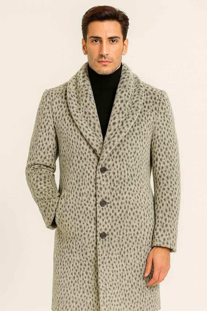 Vintage 1920s Gangster Pimp Coat – Full Length Leopard Faux Fur Style