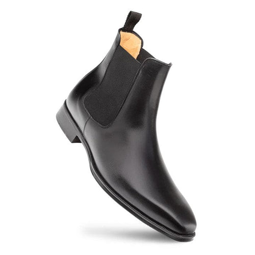 Men's Cervantes Black Chelsea Boots by Mezlan – Handcrafted Calfskin, Made in Spain