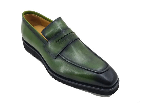 Hand-Finished Patina Penny Loafer
