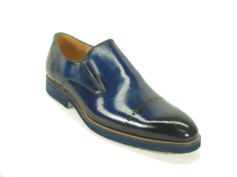 Carrucci Chic Patina Finish Calfskin Slip-on