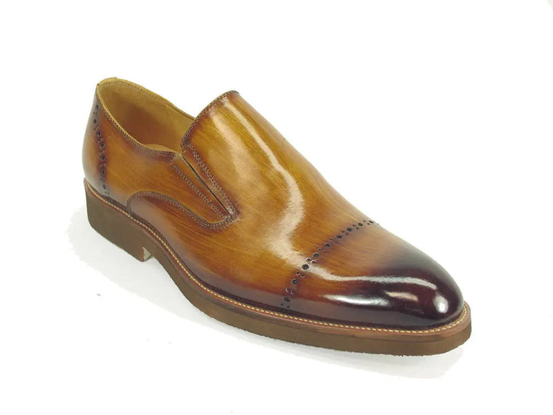 Carrucci Chic Patina Finish Calfskin Slip-on