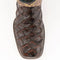 Ferinni Boot - Mens Dress Cowboy Boot - Ferrini Bronco Men's Print Pirarucu Fish Boots Handcrafted Chocolate in Chocolate