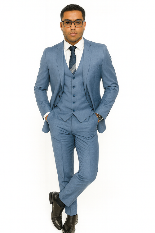 Dusty Blue Groomsmen Suits - Dusty Blue Suits