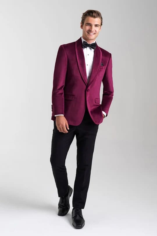 Men's Double Breasted Velvet Blazer for Dinner Italian main image 0