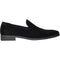 Bravo Mens Vegan Suede Wedding & Prom Slip On Loafer Dress Shoe in Black