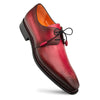 Men's Principe Burgundy/Red Patina Leather Derby Shoes by Mezlan – Handcrafted Luxury, Made in Spain