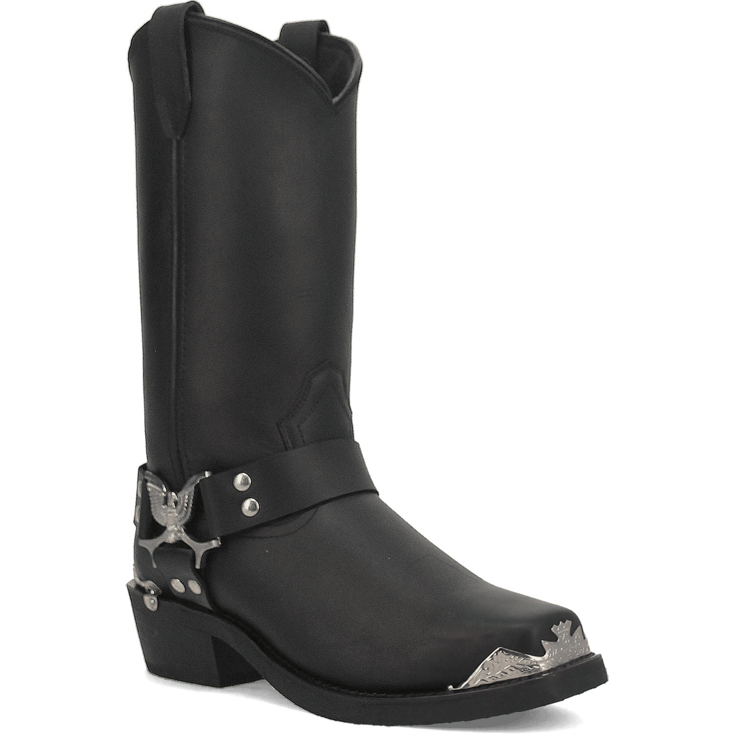 Chopper Leather Harness Biker Boot
