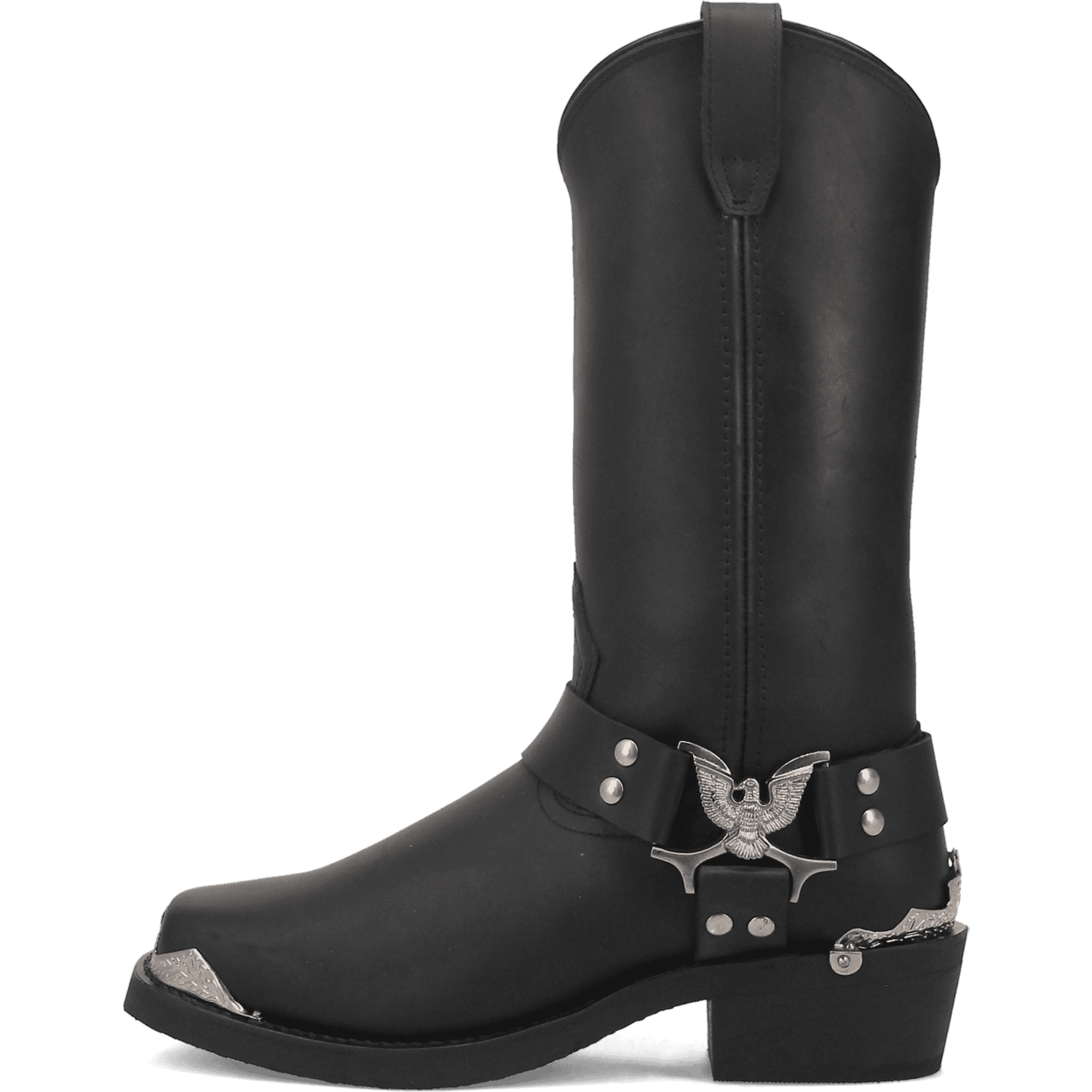 Chopper Leather Harness Biker Boot