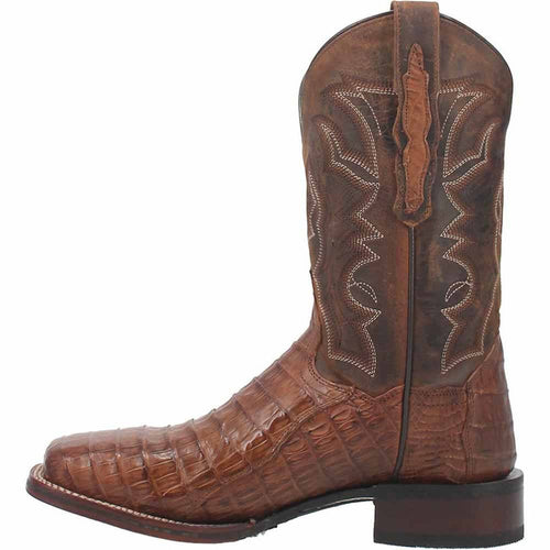Dan Post Cowboy Certified Kingsly Caiman Square Toe Apache/Chocolate Boot