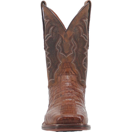 Dan Post Cowboy Certified Kingsly Caiman Square Toe Apache/Chocolate Boot