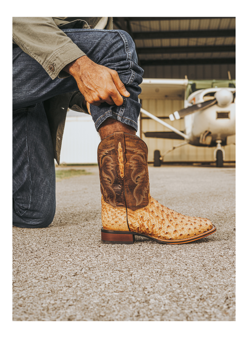 Dan Post Kershaw Full Quill Ostrich Boot - Luxury Western Style