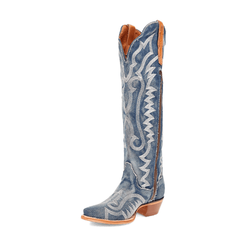 Dan Post Denim Darlin' Boot - Premium Blue Leather Western Boot