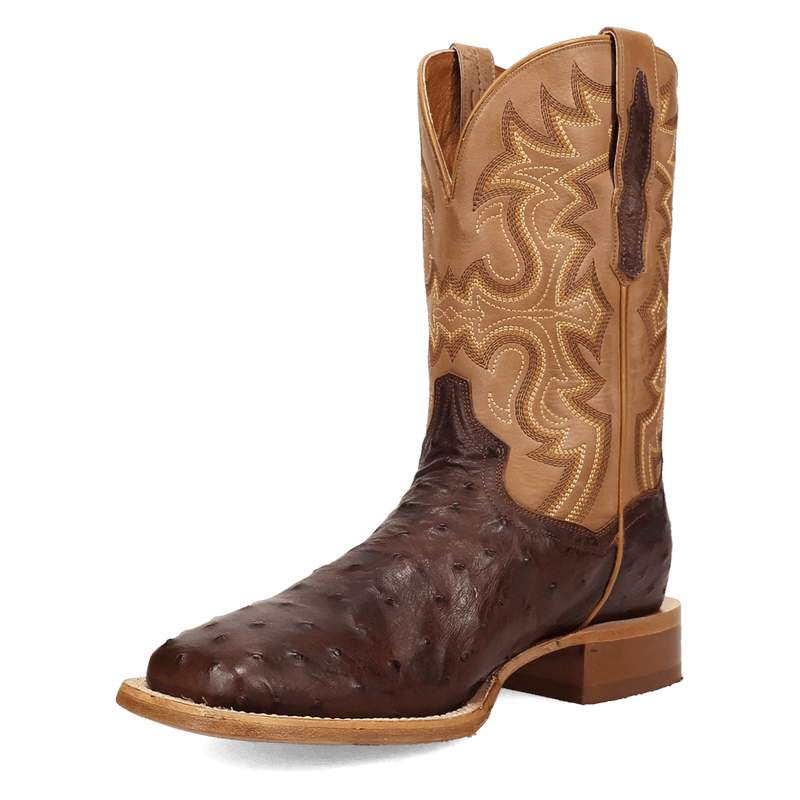 DRAYDEN FULL QUILL OSTRICH BOOT