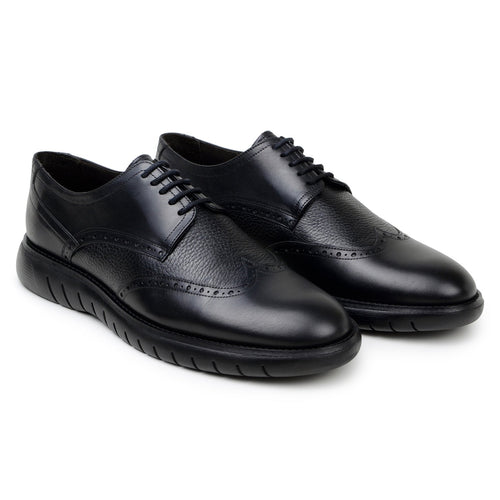 Belvedere Enzo Black Leather Oxford