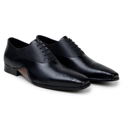 Belvedere Saggio Black Genuine Crocodile Leather Shoe