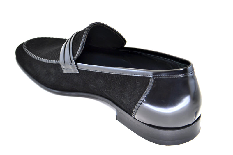 C130-3417HS- Perforated Suede- Black