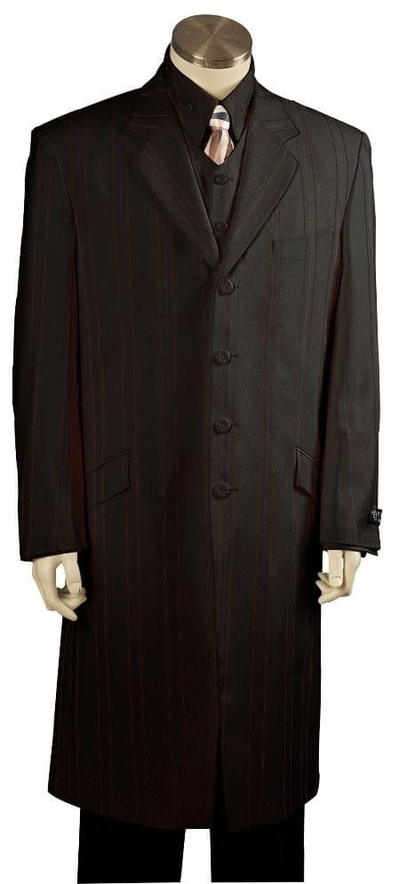 Mens Zoot Suit - Zuit Suit - Black Suit - Wedding Black Zoot Suit